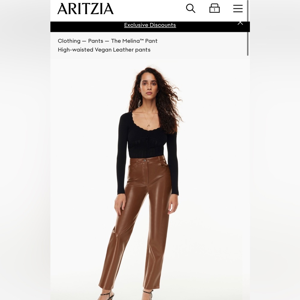 Aritzia - Wilfred Melina leather pant